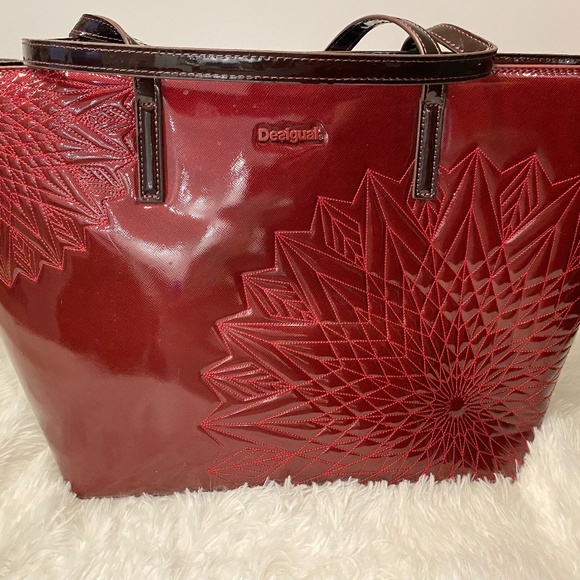 Desigual Burgundy Purse - Picture 1 of 3